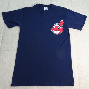 MLB Cleveland Indians Majestic Blue Wahoo Small
